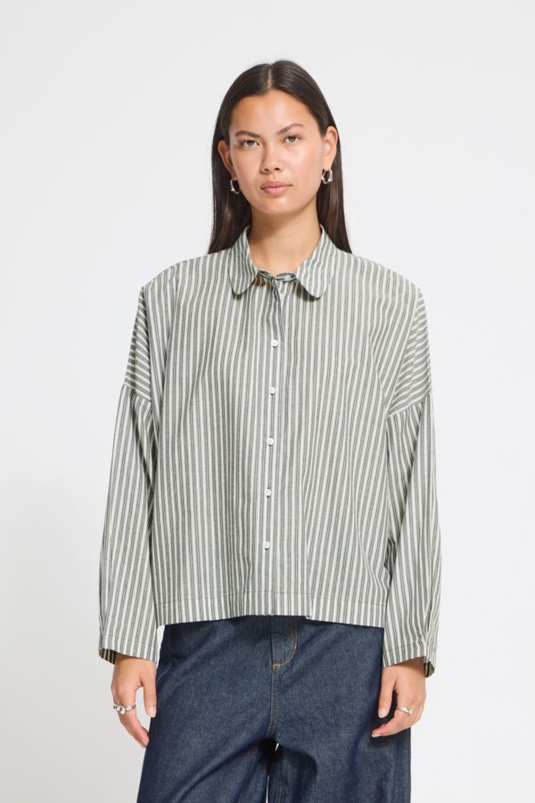 Blouse lignée oversized - 20126526 - Ichi Blouse lignée oversized - 20126526 - Ichi