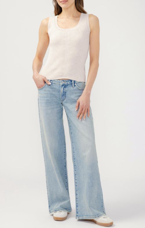Jeans ample à taille basse - L82907HDR255 - Silver Jeans Jeans ample à taille basse - L82907HDR255 - Silver Jeans