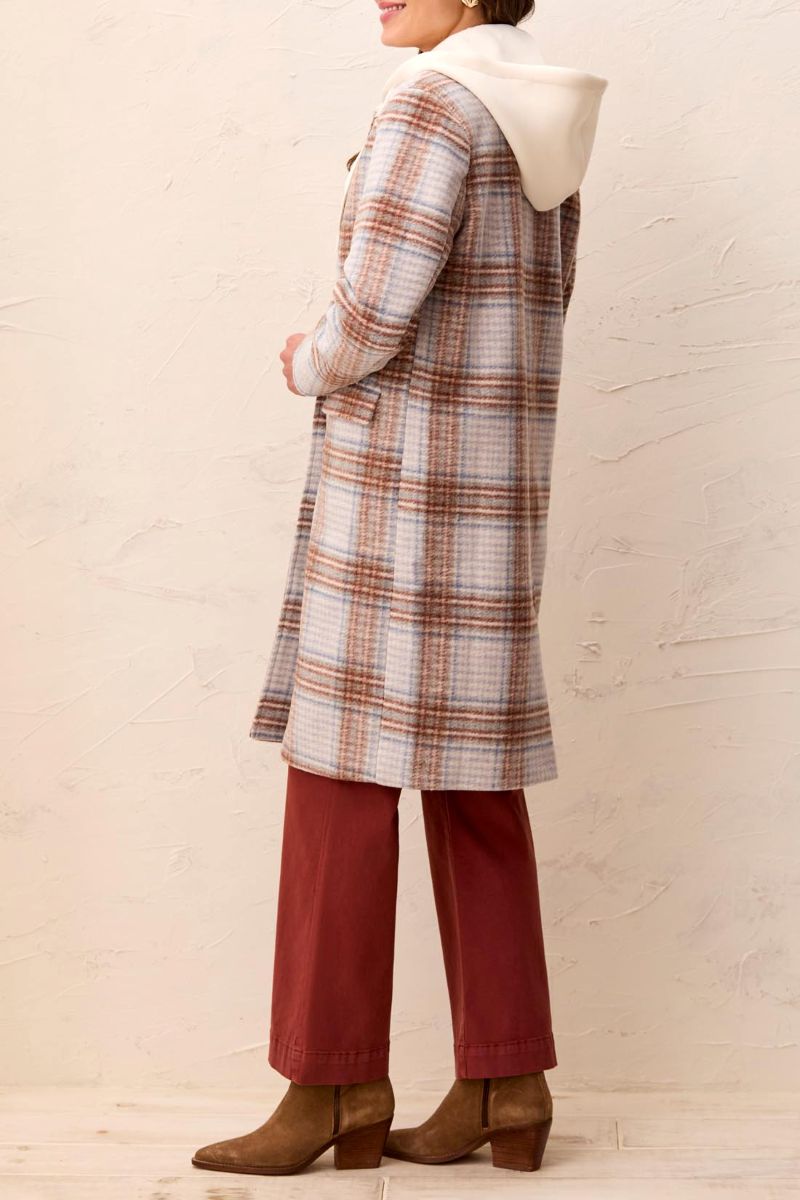 Manteau lainage capuchon amovible Manteau lainage capuchon amovible