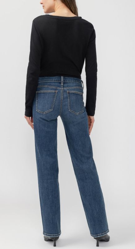 Jeans suki coupe droite décontractée brillants Jeans suki coupe droite décontractée brillants