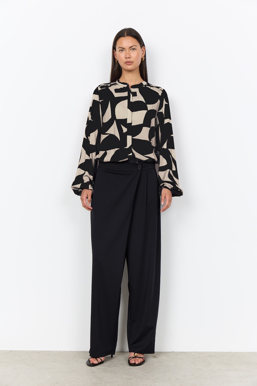 Pantalon croisé uni Pantalon croisé uni