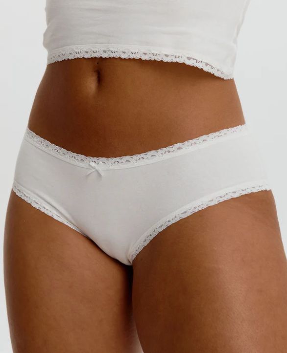 Shorty coton à bordure de dentelle - 0249625 - Blush Shorty coton à bordure de dentelle - 0249625 - Blush