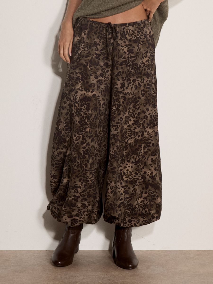 Pantalon leopard très léger - X228195 - Apricot Pantalon leopard très léger - X228195 - Apricot