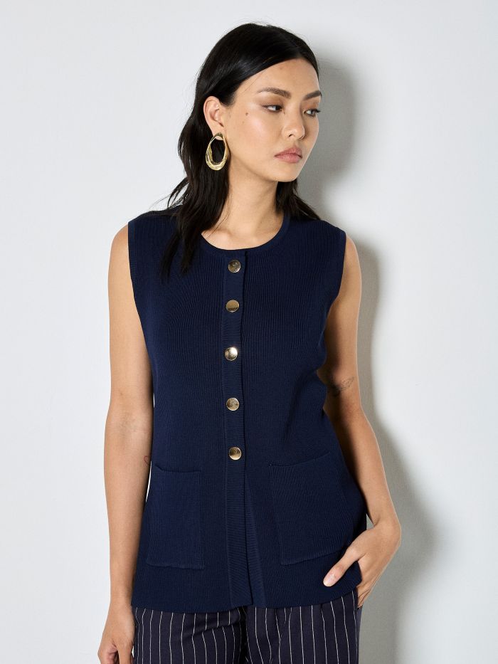 Veste sans manche - X175840 - Apricot Veste sans manche - X175840 - Apricot