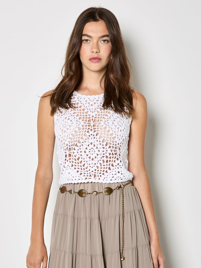 Camisole style crochetée - X195756 - Apricot Camisole style crochetée - X195756 - Apricot