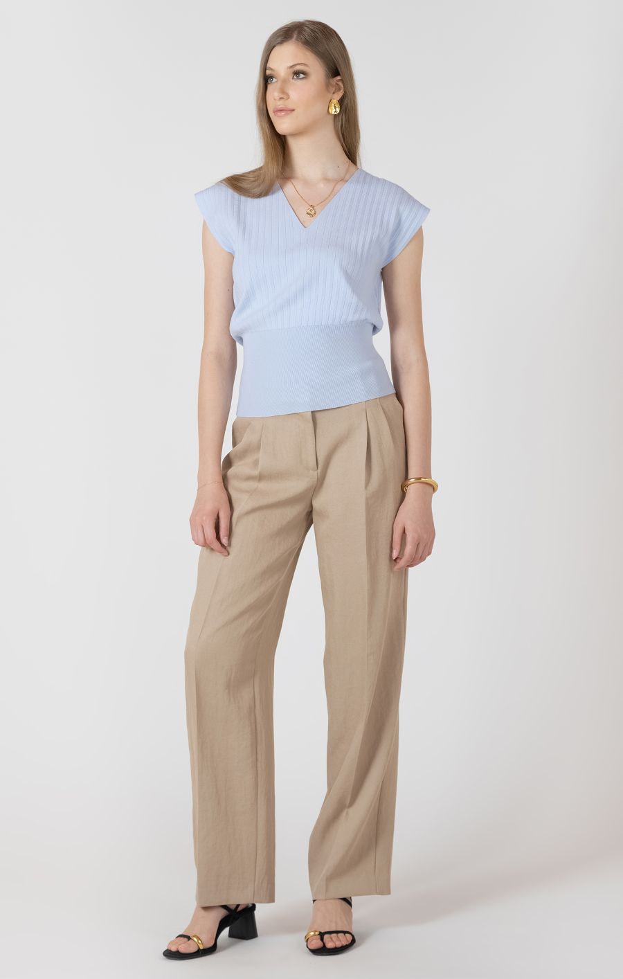 Camisole tricot bande bas - 2727002 T - Black Tape Camisole tricot bande bas - 2727002 T - Black Tape