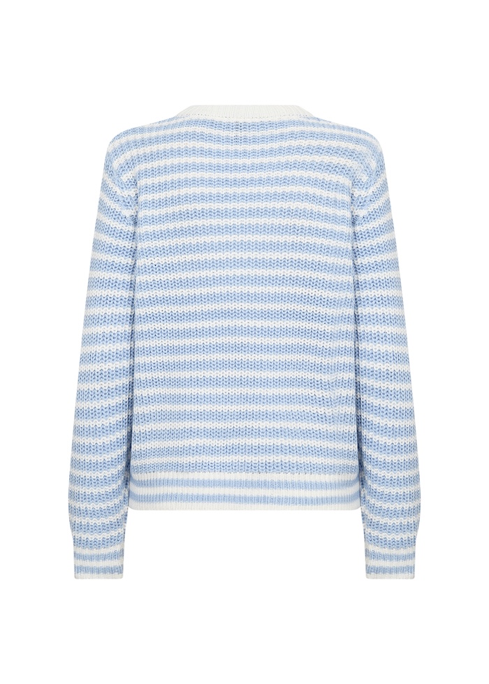 Tricot col en V rayures - 33793 - Soya Concept Tricot col en V rayures - 33793 - Soya Concept
