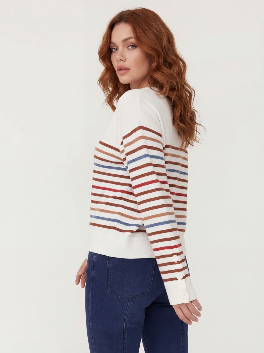 Chandail rayé v neck - 2629041 - C.Y.C. Coco Y. Club Inc Chandail rayé v neck - 2629041 - C.Y.C. Coco Y. Club Inc