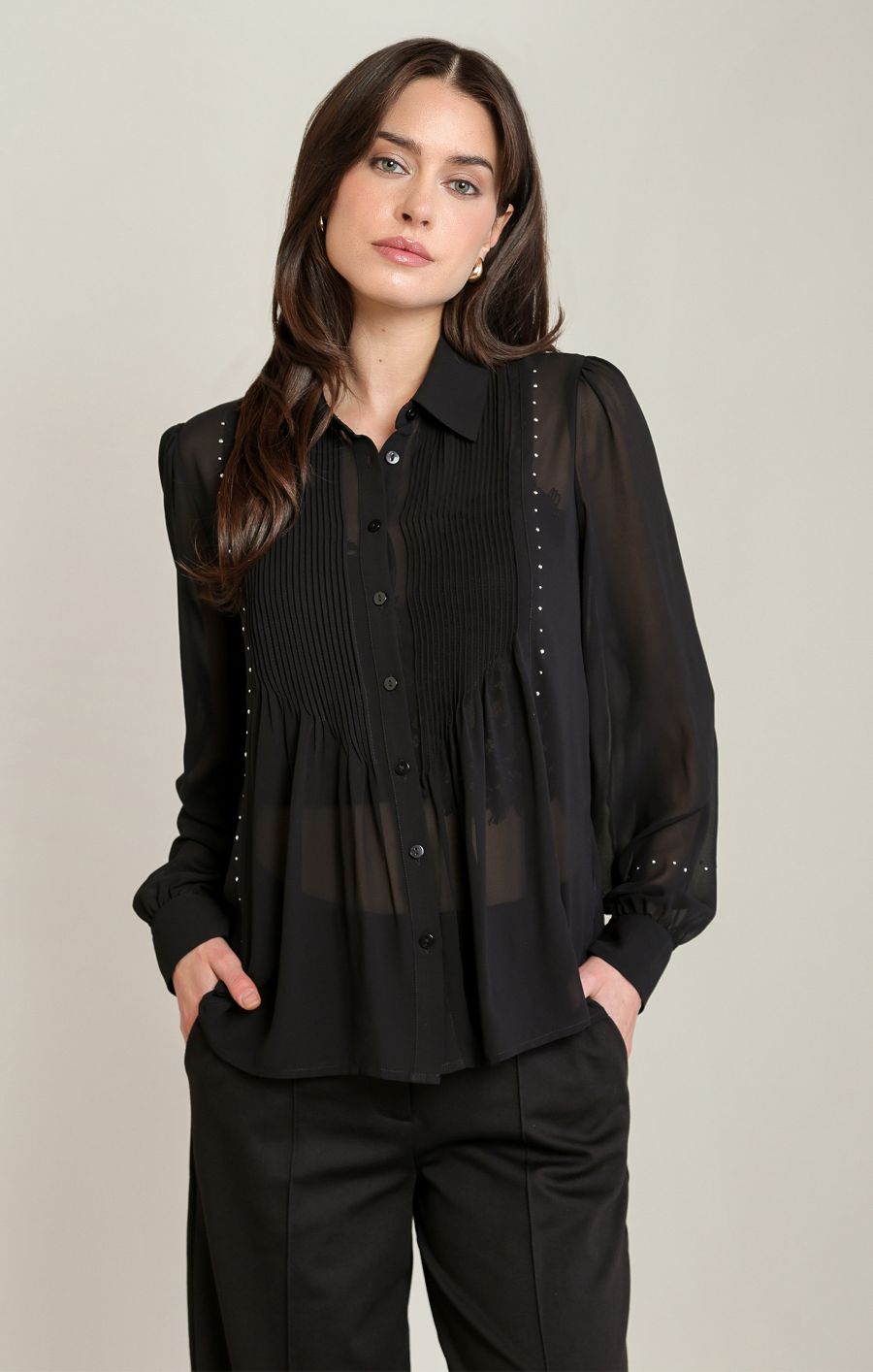 Blouse à studs - 2823726 T - Black Tape Blouse à studs - 2823726 T - Black Tape
