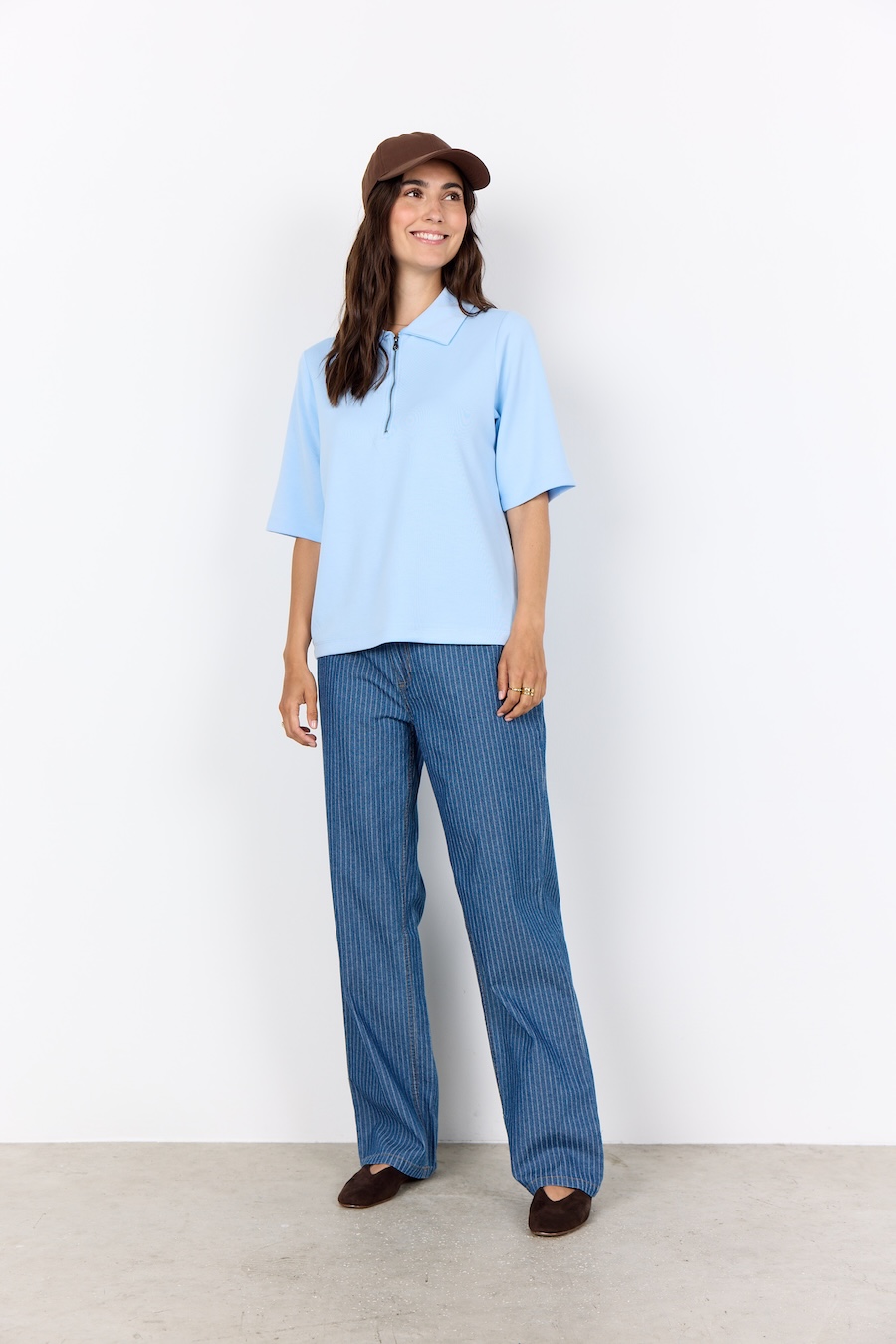 Chandail style polo banu - 27533 - Soya Concept Chandail style polo banu - 27533 - Soya Concept