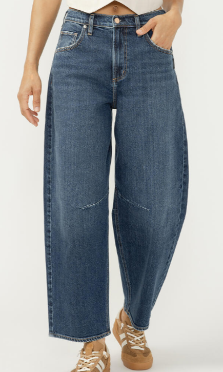 Jeans Barrel leg taille haute - L64208HDR346 - Silver Jeans Jeans Barrel leg taille haute - L64208HDR346 - Silver Jeans