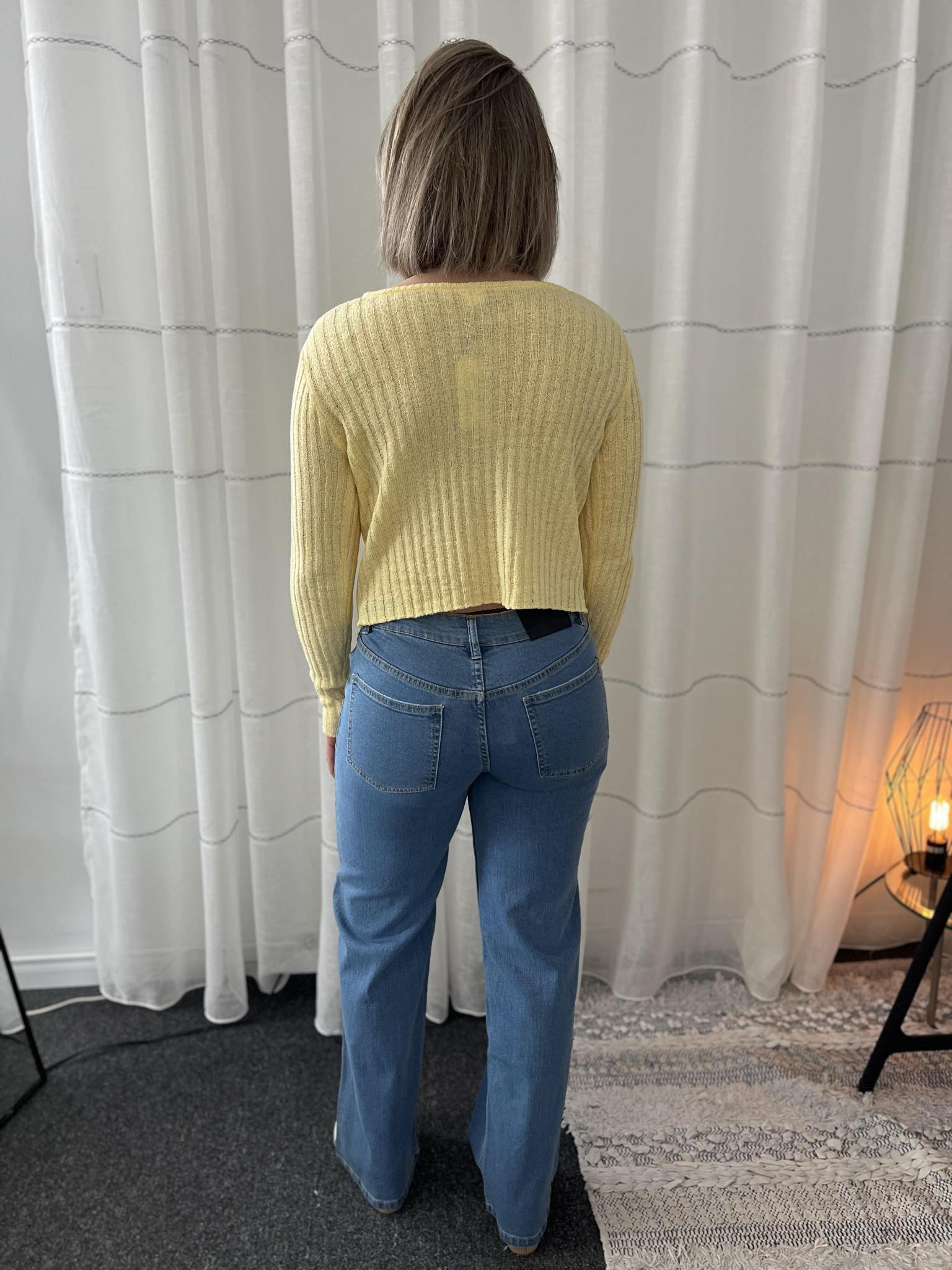 Jeans jambes larges - MCSPAW06556 - Mandarine & Co Jeans jambes larges - MCSPAW06556 - Mandarine & Co