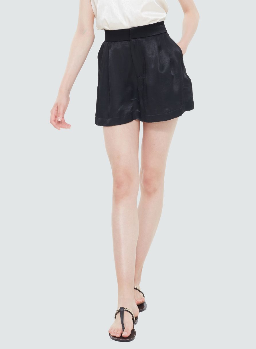 SHORTS CHIC SATIN UNI - 2122740 T - Black Tape SHORTS CHIC SATIN UNI - 2122740 T - Black Tape