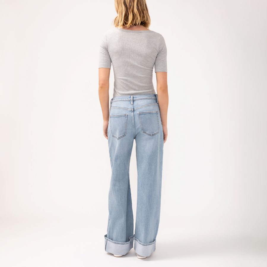 Jeans jambe large Highly Desirable - L28952AGR209 - Silver Jeans