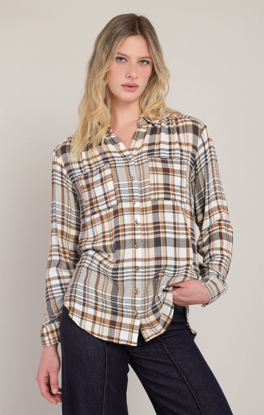 Blouse à carreaux - 2823723 DG - Room 34