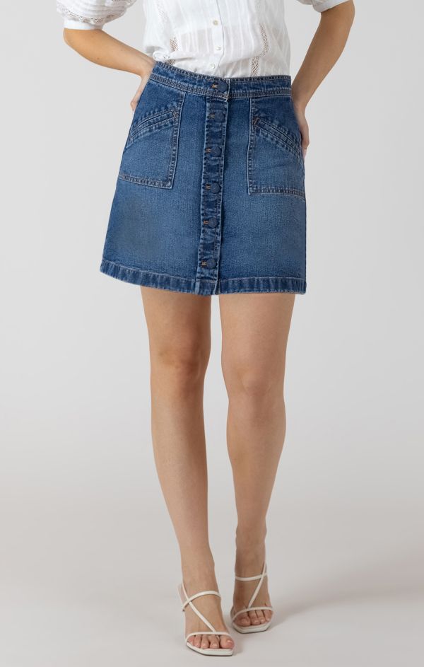 Jupe courte jeans