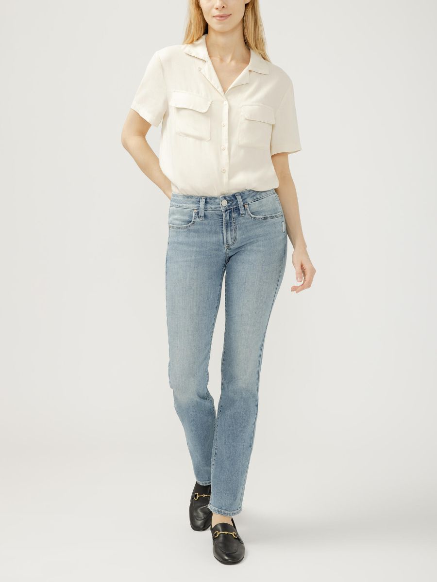Jeans suki droit taille régulière - L93467CVS299 - Silver Jeans