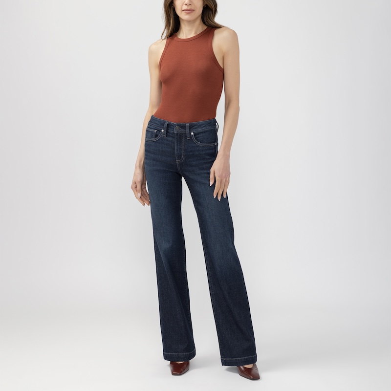 Jeans Avery jambe flare - L94503CKF420 - Silver Jeans