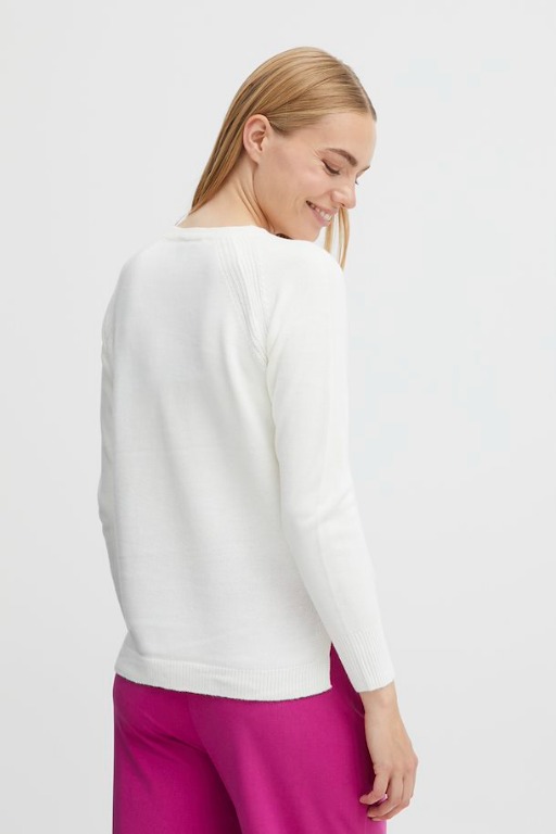 CHANDAIL TRICOT COL ROND MCH RAGLAN