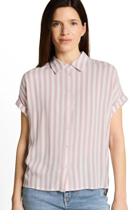 Blouse lignée manche courte - 1049812 - Tom Tailor