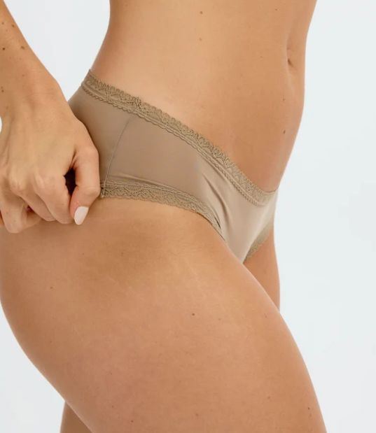 The micro shorty bordure dentelle - 0229625 - Blush
