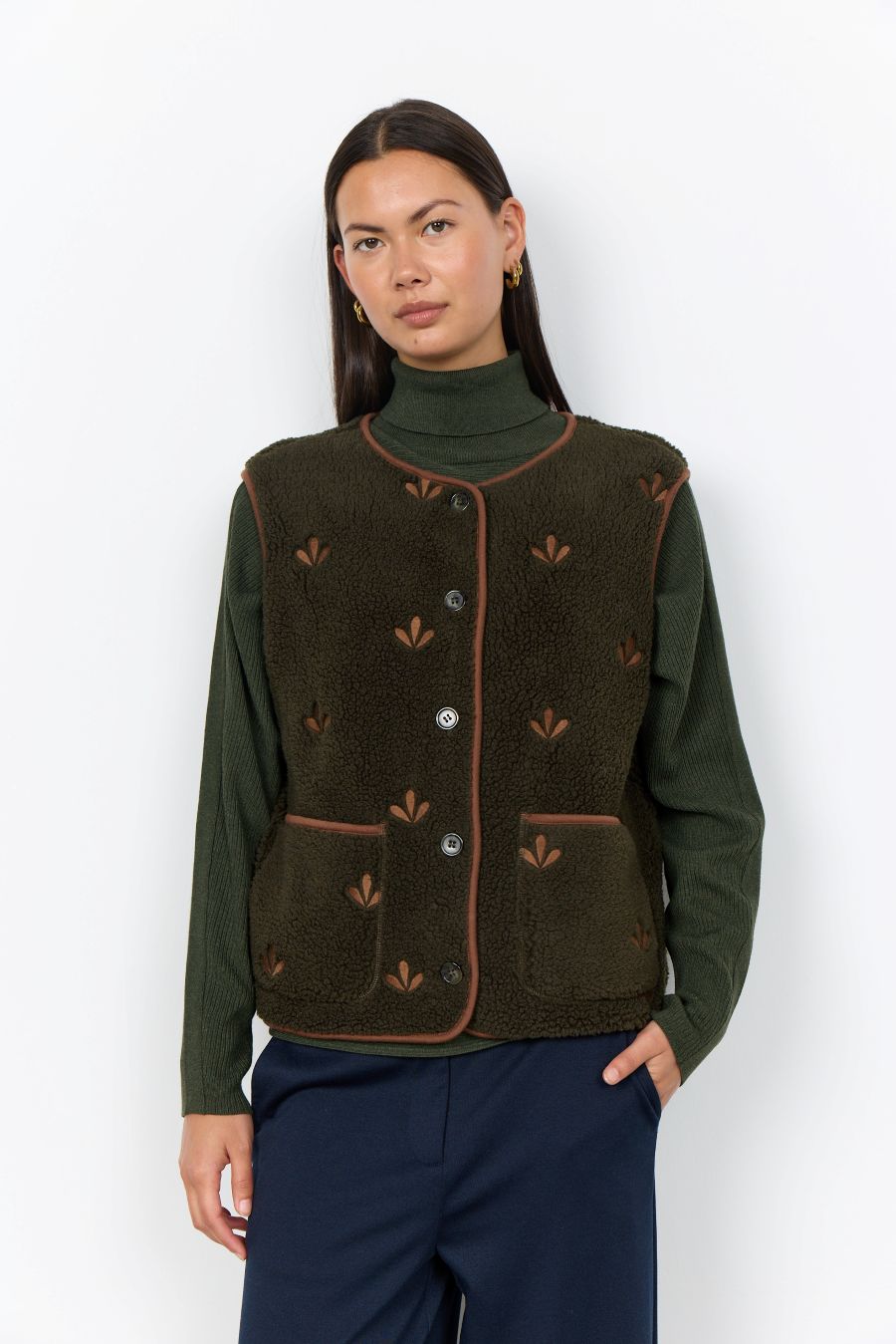 Veste sans manches motif - 27841 - Soya Concept