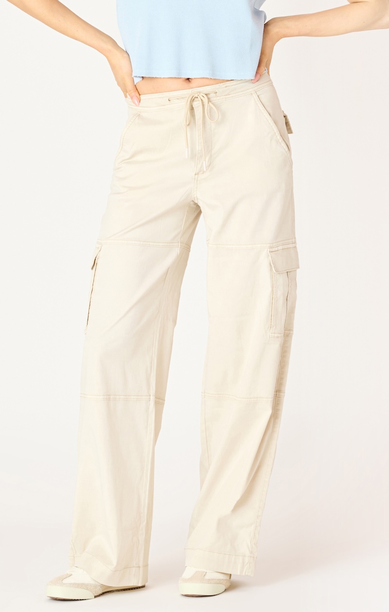 Pantalon cargo léger taille ajustable