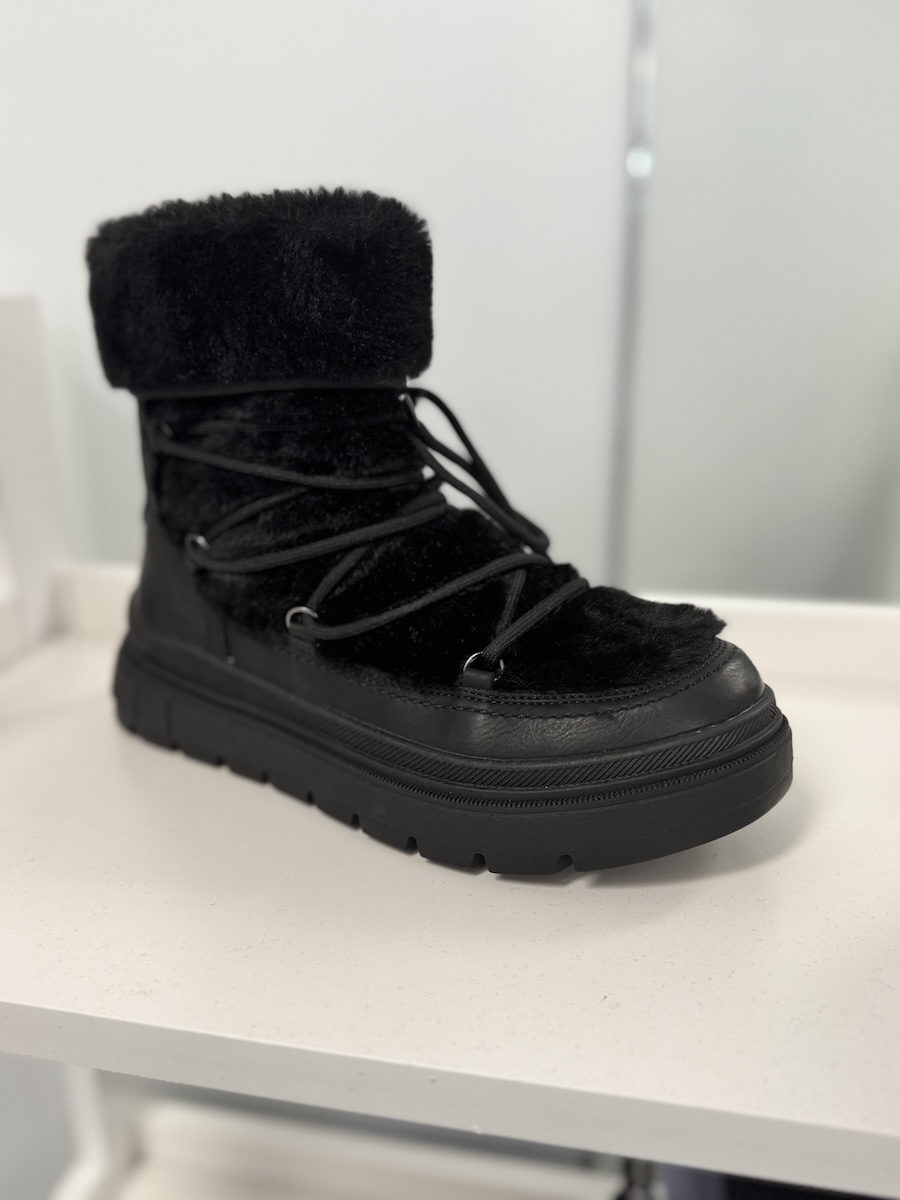 Botte lacet poilu - MO2147015L - Chaussures M&M