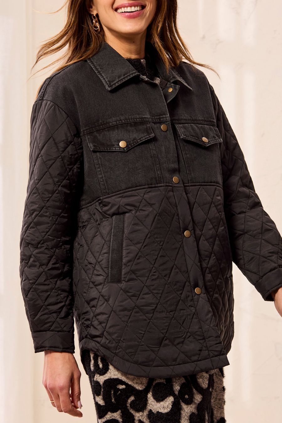 Manteau jeans et nylon - 6285o/5795 - Tribal
