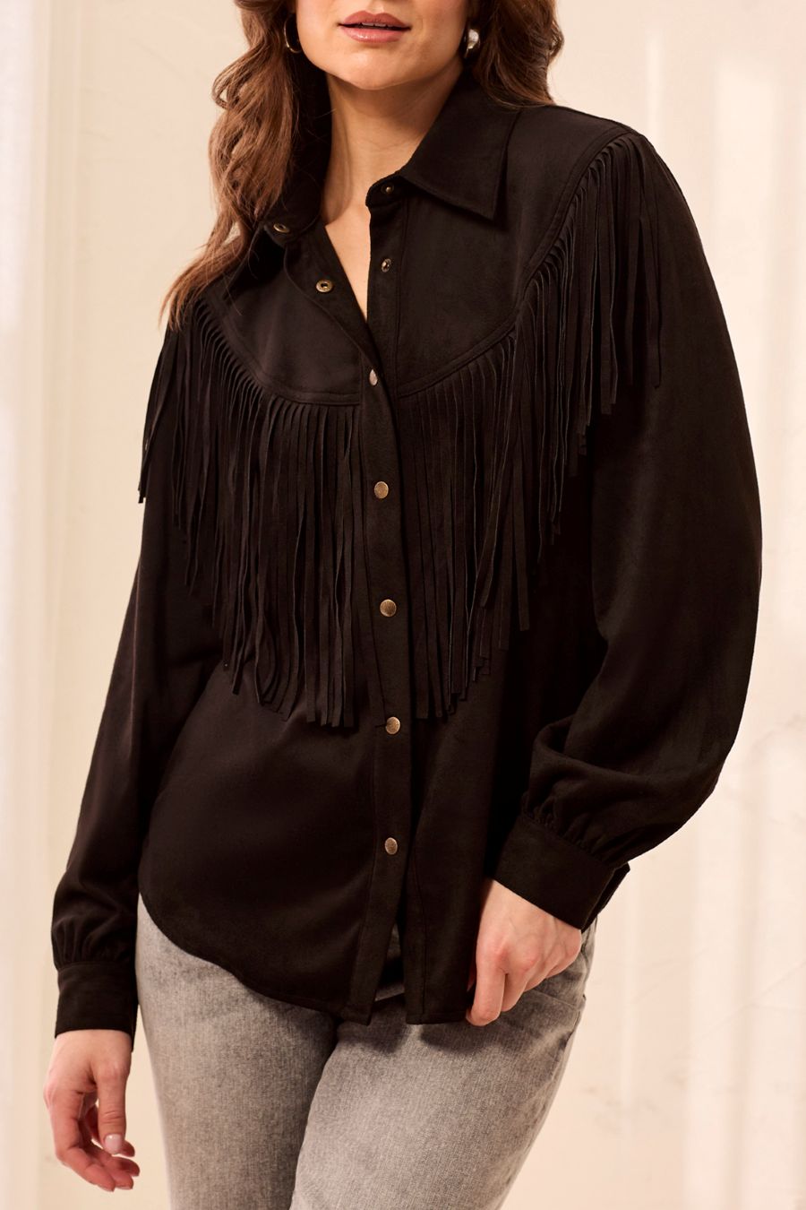 Chemise western suèdine - 6290o-5717 - Tribal
