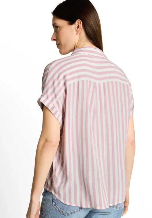 Blouse lignée manche courte - 1049812 - Tom Tailor