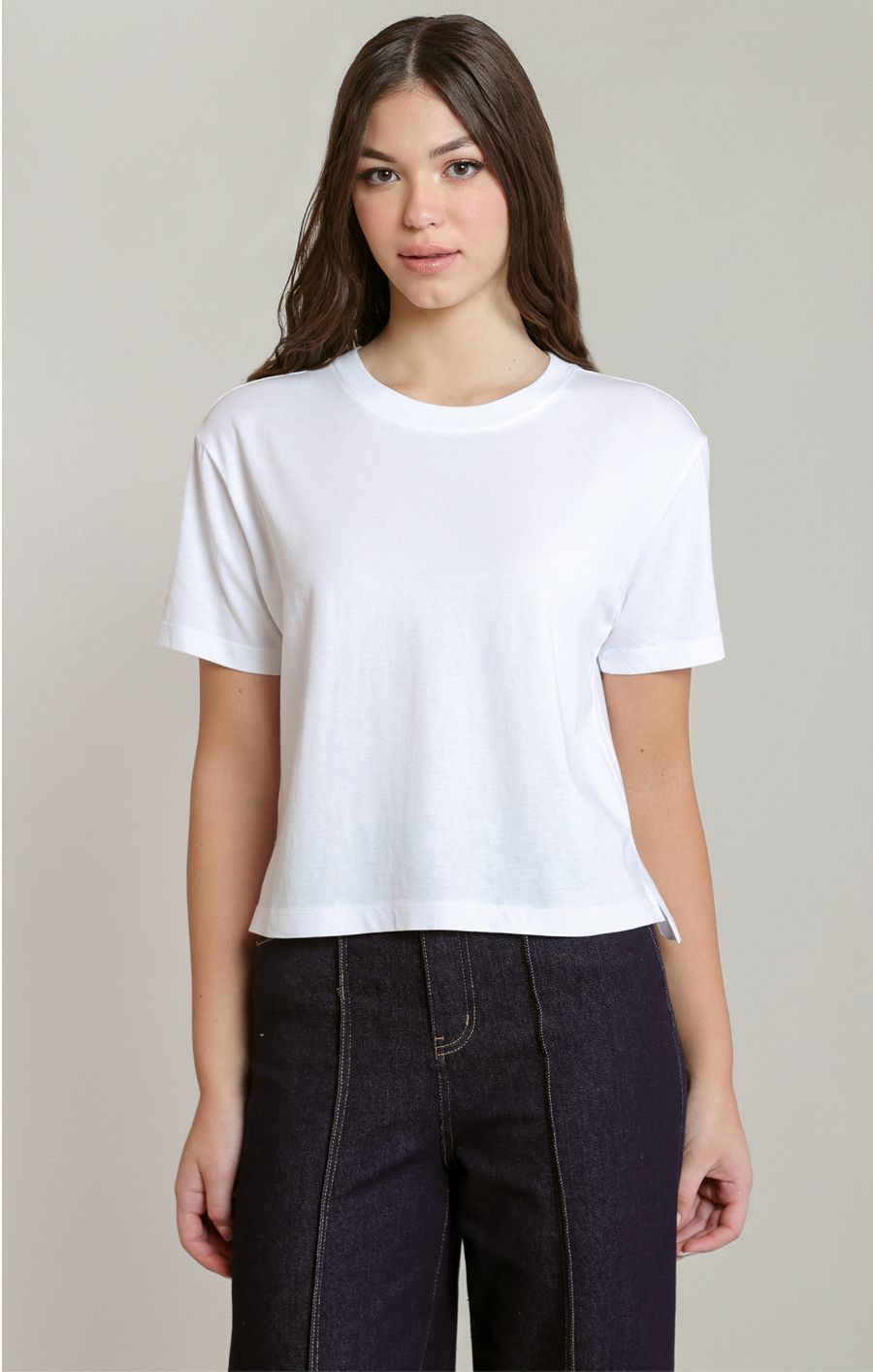 T-shirt basic col rond - 2824018 D - Dex