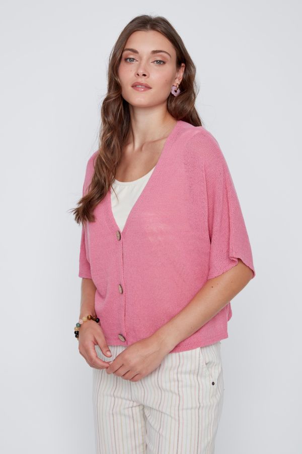 Cardigan manches courtes