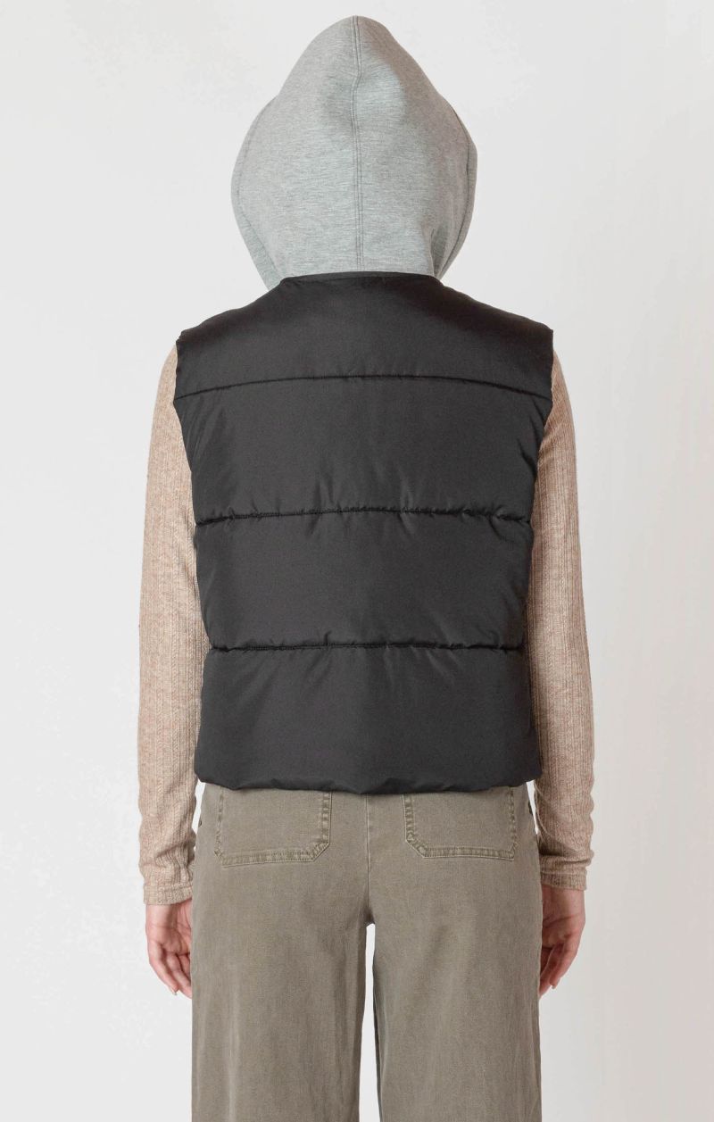 Veste sans manches capuchon amovible