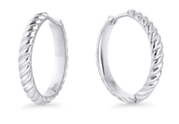 Boucle d'oreille anneau Estelle - T224E005 - Mia Bijoux