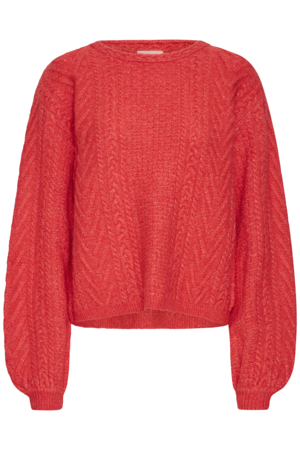 Chandail tricot avec torsades - 20126406 - Ichi