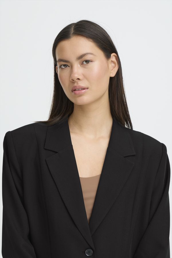 Veston mi-long ample