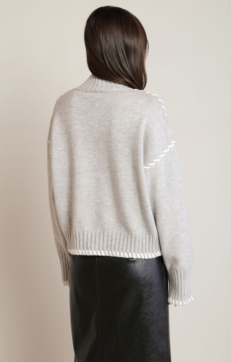 chandail tricot surpiqure