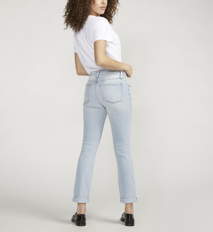 Jeans Beau girlfriend fit taille haute jambe étroite 