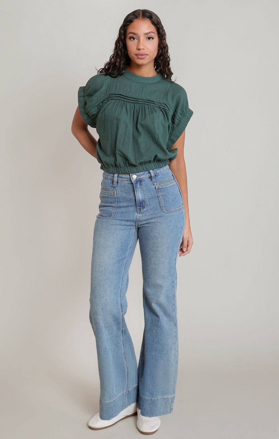 Jeans flare taille haute - 2825250 D - Dex