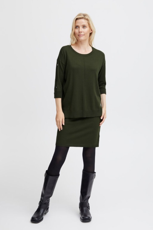 CHANDAIL TRICOT MCH 3/4 BOUTONS MANCHE