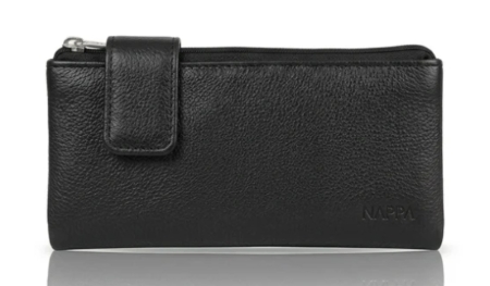 Grand Porte feuille cuir véritable - charlotte - Nappa