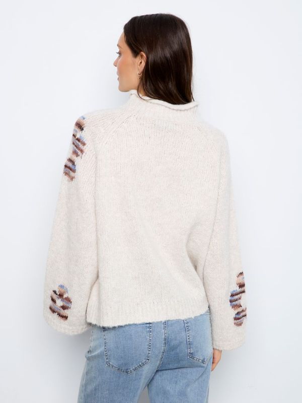 Chandail tricot imprimé - 2071-803C - Charlie B