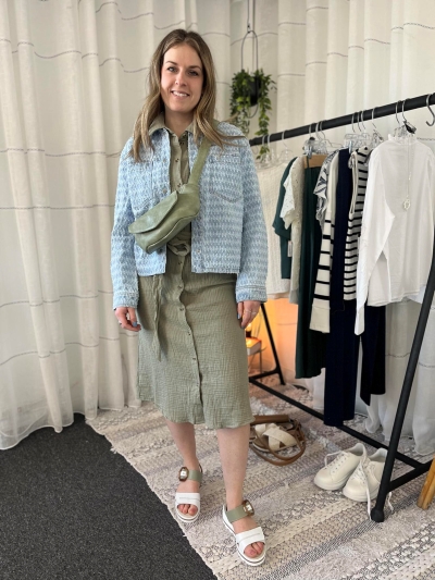 Robe chemisier sans manche