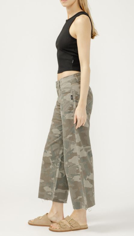 Jeans Suki jambe large crop