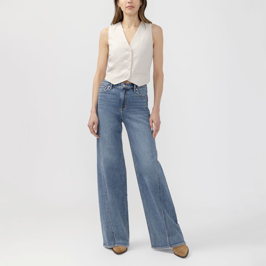 Jeans Isbister à jambes larges - L14919ADM214 - Silver Jeans