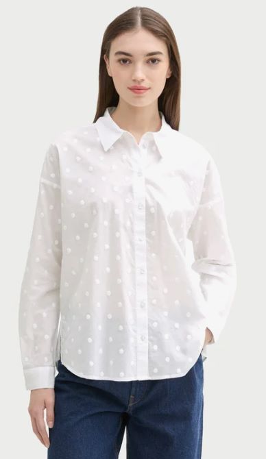 Blouse structurée pois