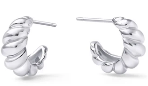 Boucle d'oreille tige Créoles Cora II - T124E011 - Mia Bijoux