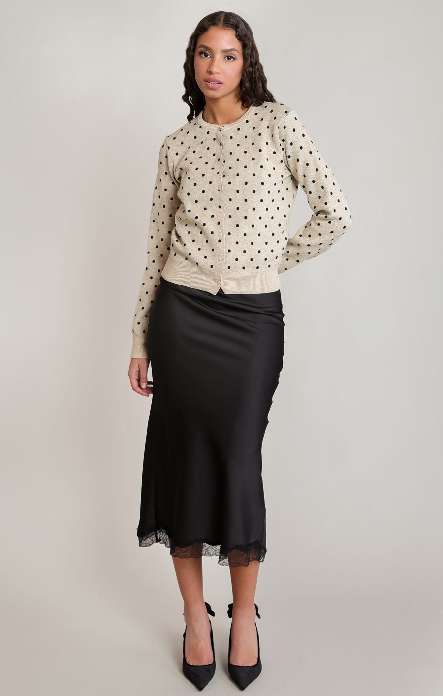 Cardigan à pois - 2827268 D - Dex