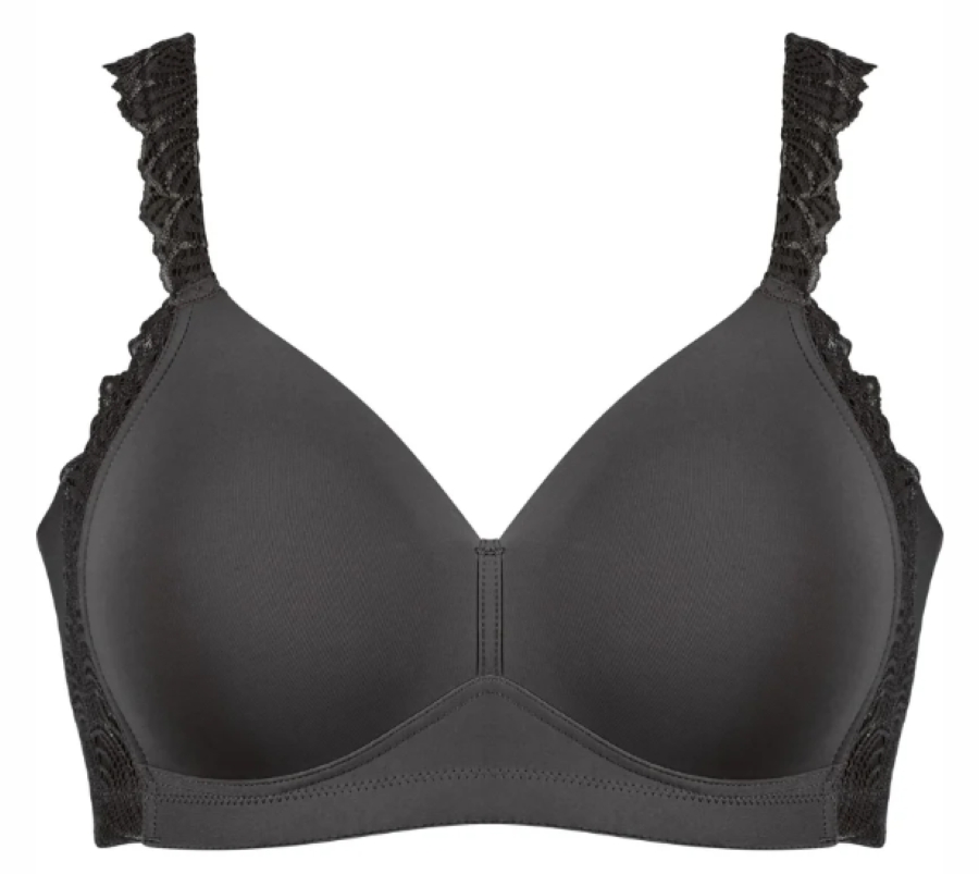 Soutien-gorge souple avec effet lissant latéral et dentelle - 5675 - Naturana